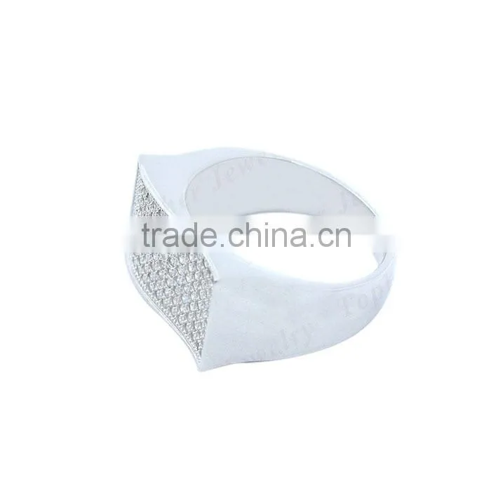 Wholesale gemstone 925 silver ring for man