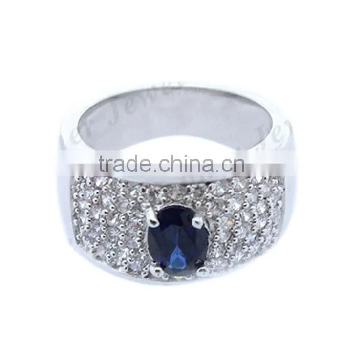 Fashion silver jewelry AAA CZ silver925 men ring