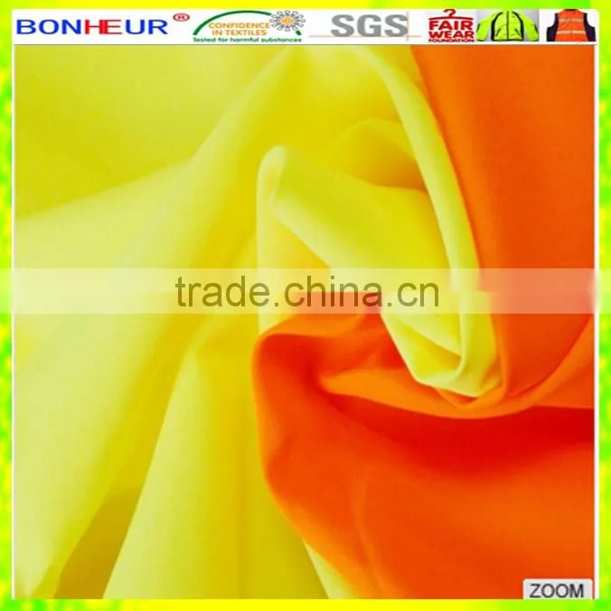 high-vis yellow tc twill fabric for protective clothing