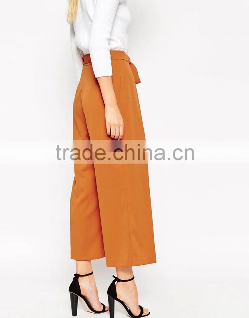 European organge custom loose style office lady pants