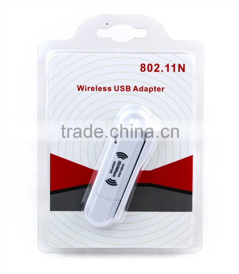 150Mbps WiFi wireless Network LAN Card Adapter USB + Antenna White
