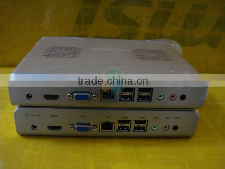 industrial panel Fanless PC with Intel Celeron C1037U COM full alluminum chassis