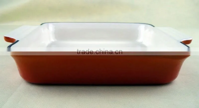 enamelled cast iron roaster pans