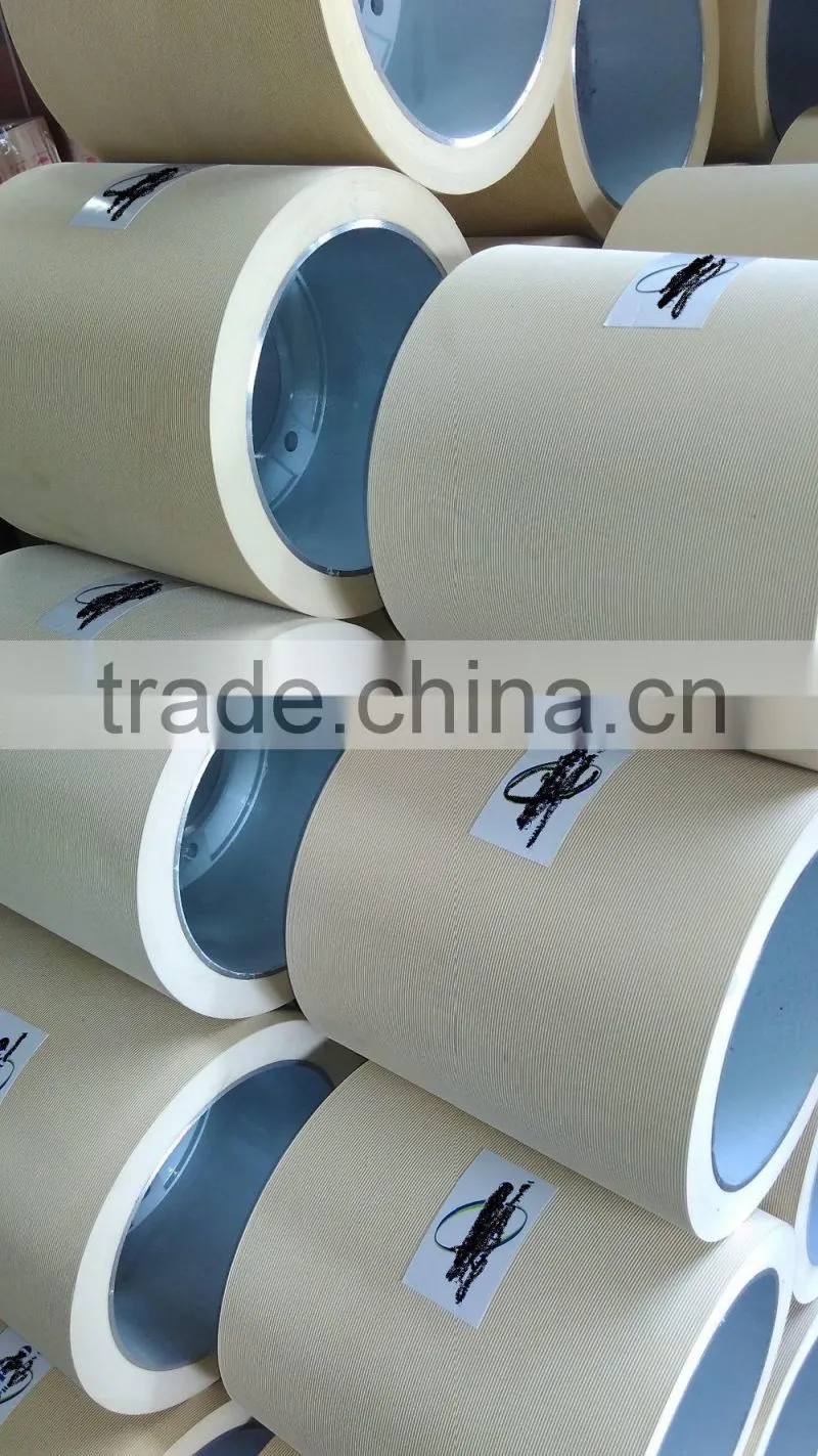 White soft Rubber Roller for Rice Mill on Aluminium Drum