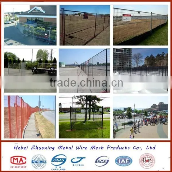 Alibaba China hot sale in Canada America and easily assembled Canada temporary fence