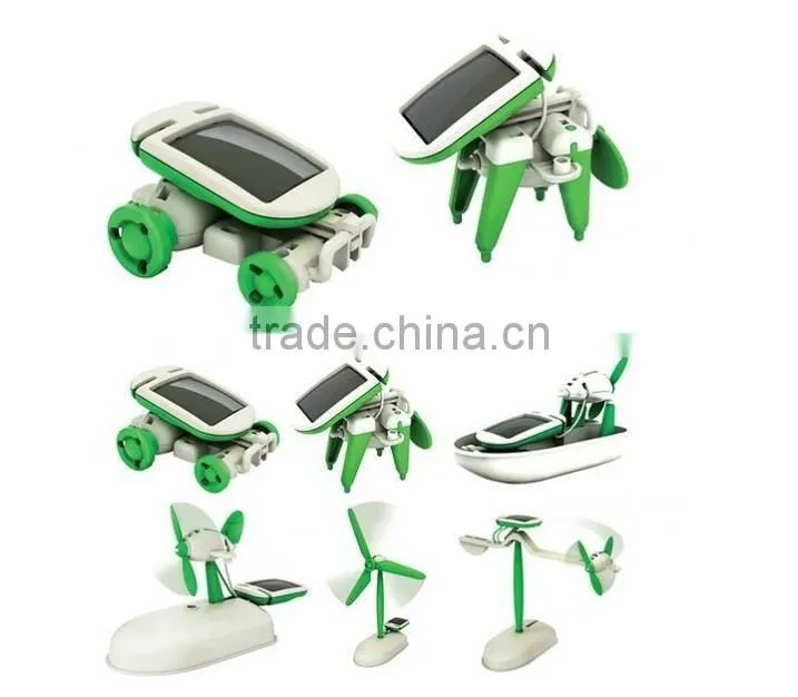 6 in1 robot educational DIY solar toy kit