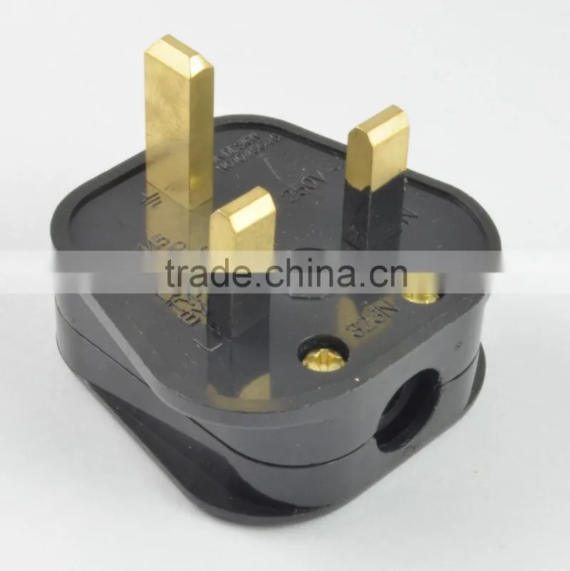 UK 3 Pin AC Power Plug Adaptor Connector