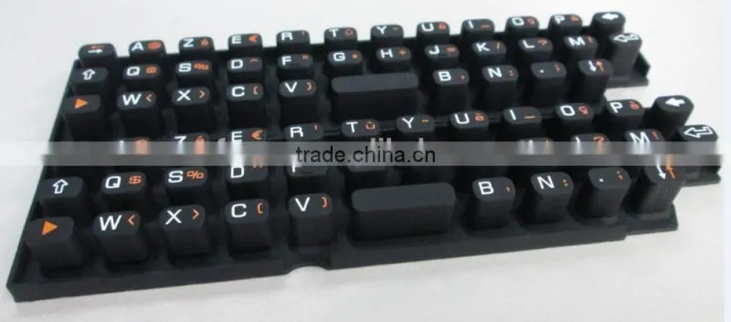 Electronic Silicon Rubber Keypad / Silk Screen Printing Silicone Key Button / Waterproof Silk Printing Graphic Keyboard