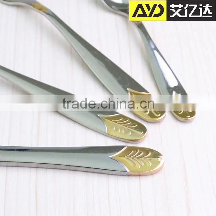 Jieyang Aiyida wholesale tableware gold cutlery set wooden box