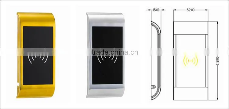 rfid locker lock china lock picks with Single card or dual cards unlocking