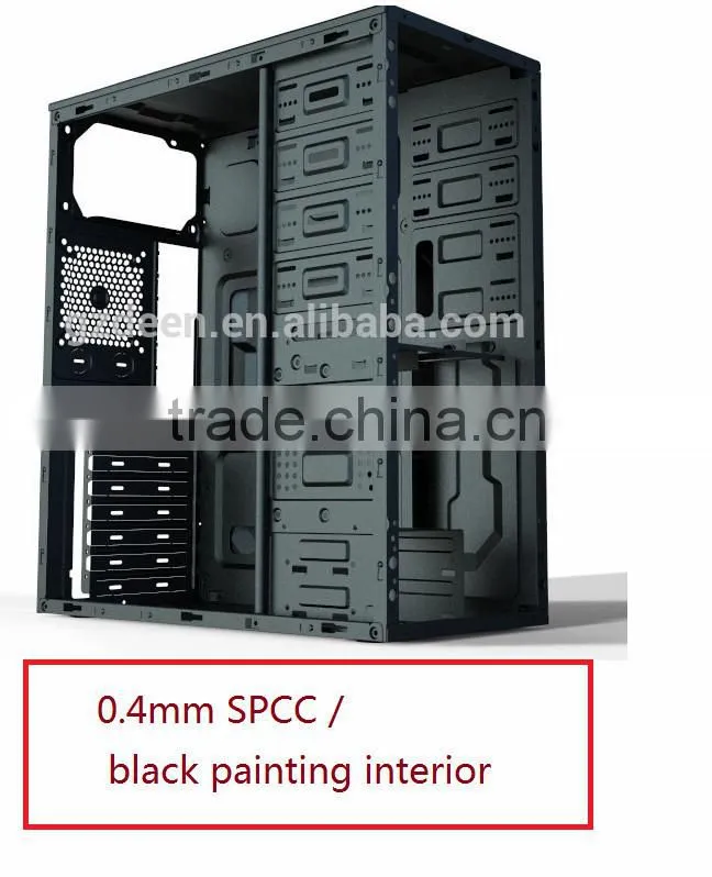 unique landscape painting white front panel computer case