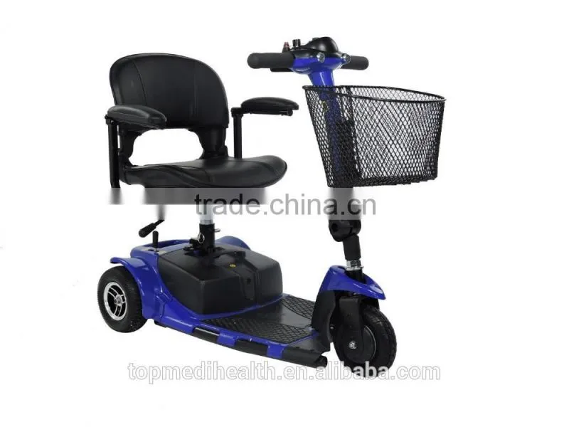 Four wheel lightweight electric bule mobility scooter