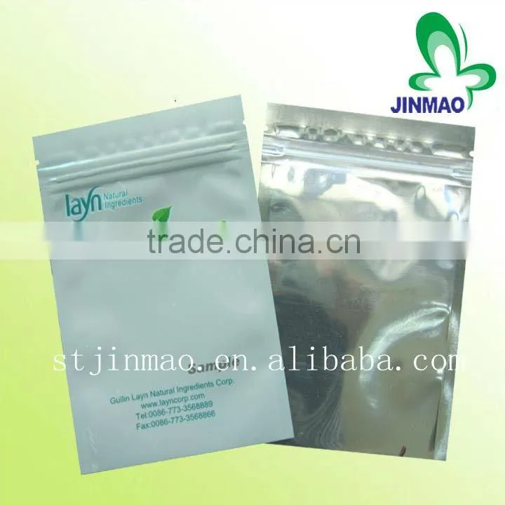Aluminum foil zipper seal snacks bag