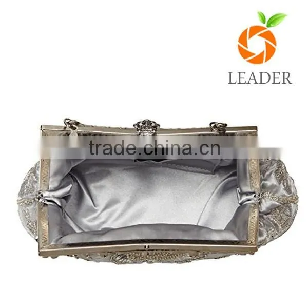 High grade practical eco-friendly silver rose handbag