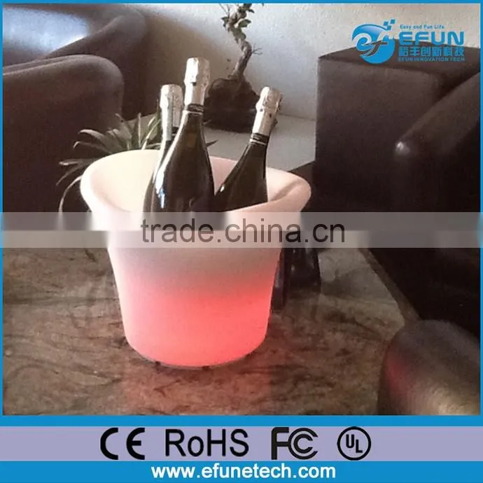 remote control light up bottle ice bucket illuminated color party tub with light