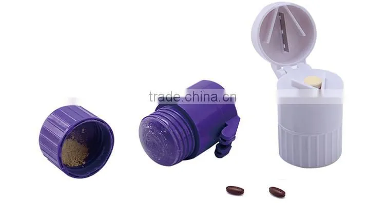 Unique Creatived medicine storage plastic pill crusher