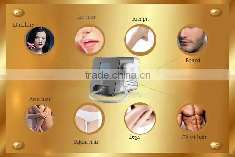 2015 hair removal professional 808nm diode laser for hair removal