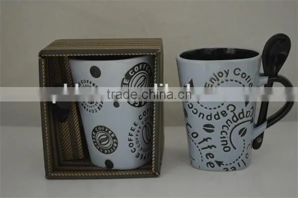 best selling ceramic glazed mugs cups customizable designs with color box