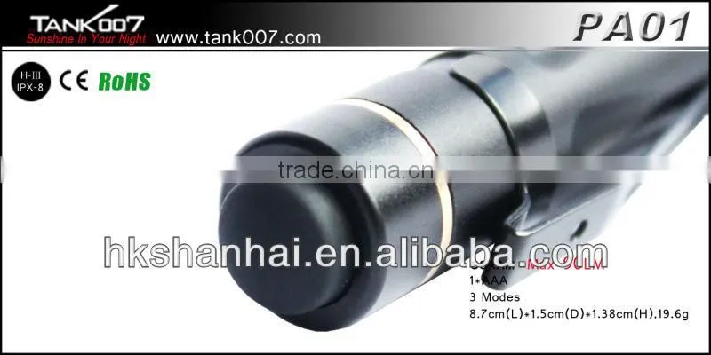 TANK007 PA01 penlight/caplamp