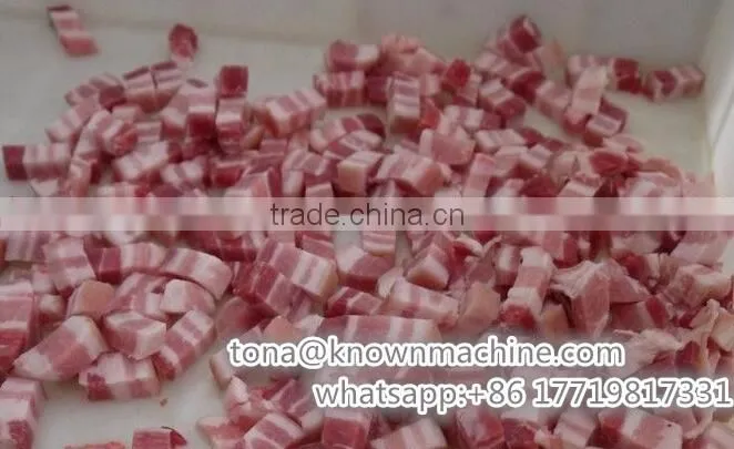 Factory direct supply commercial full-automatic1mm-170mm meat thickness adjustable frozen meat cube cutting machine