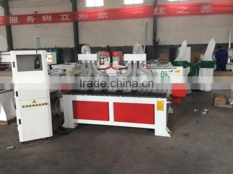 China jinan multi heads cnc miling machine for wood