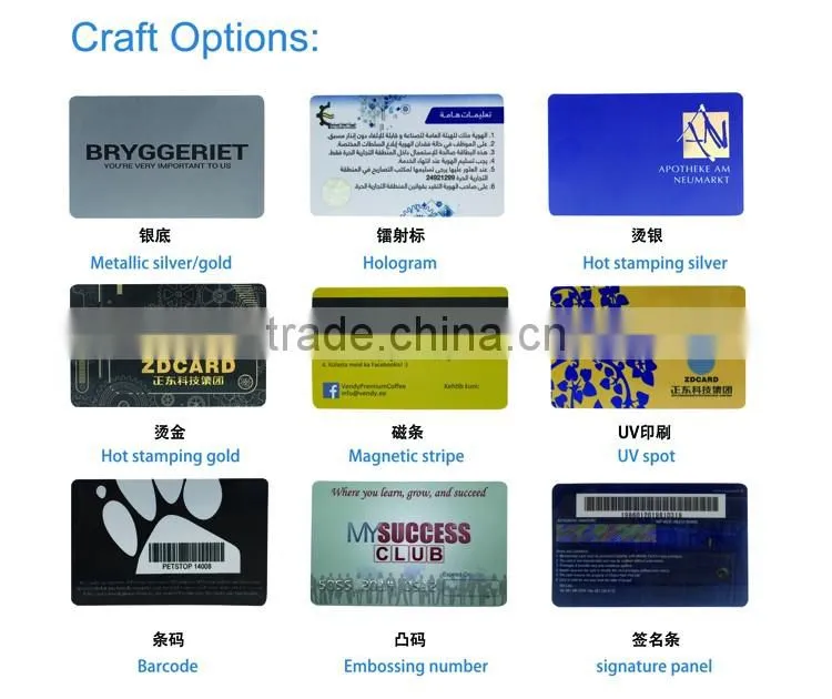 OEM 13.56mhz rfid contactless smart card
