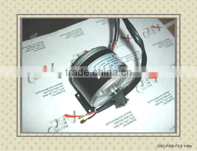250W 24V Starter motor for scooter and E-bike with belt drive