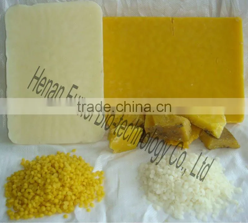 pure high quality BP grade white/yellow beeswax pellets for cosmetic in beads, pearls, pastilles
