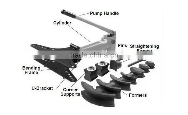HHW-2J 3J 4J manual drive automatic pipe bending machine