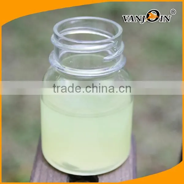 1.5 oz Clear PET Juice Bottles with White Caps