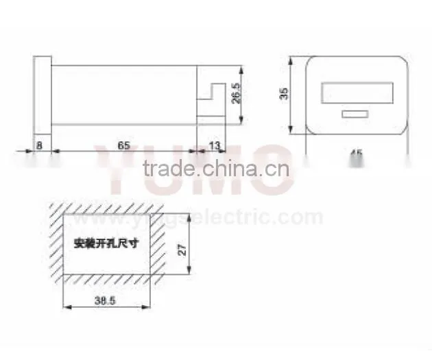 JDM11-5H 5 digit electronic counter punch counter