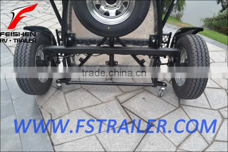 Motorcycle trailer for single motorcycle