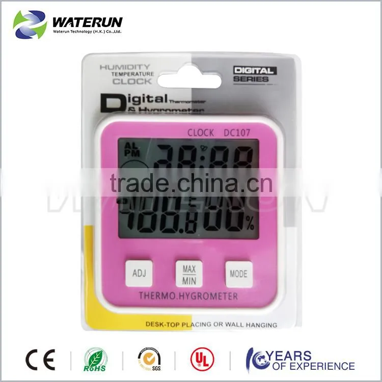 Digital wireless thermometer+Clock+Hygrometer