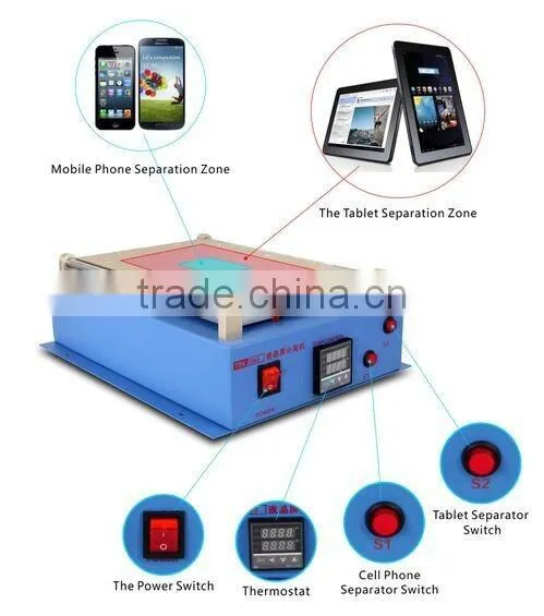 Factory direct sales 2 in 1 vacuum lcd separator for mobile+LCD screen repair machine for mobile