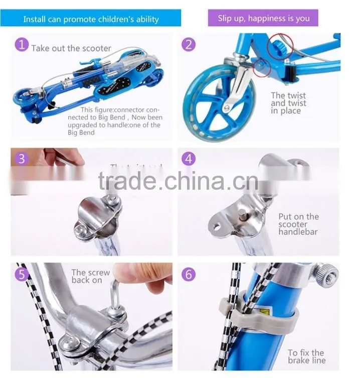2017 New Cheap wholesale three wheels kick scooter for adults kids