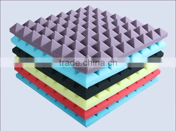 High density soundproofing foam with wedge/egg/pyramid shape/acoustic foam panels