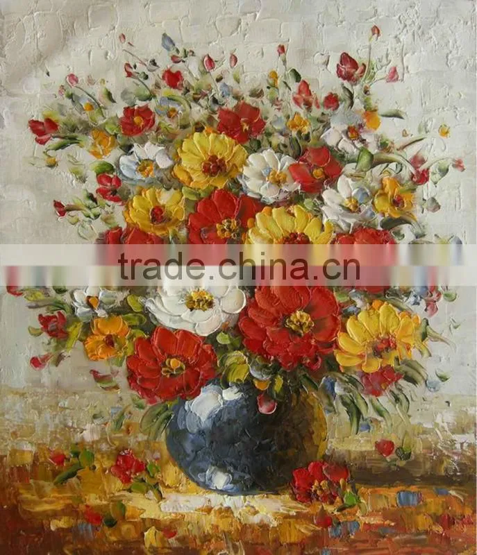 High quality handmade beautiful flower vase painting design