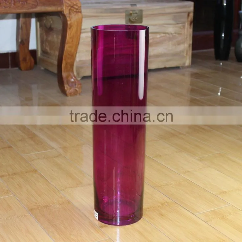 handblown colored glass vases, cheap tall cylinder glass vases, glass vases wholesale