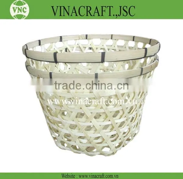 Nice bamboo waste basket for office