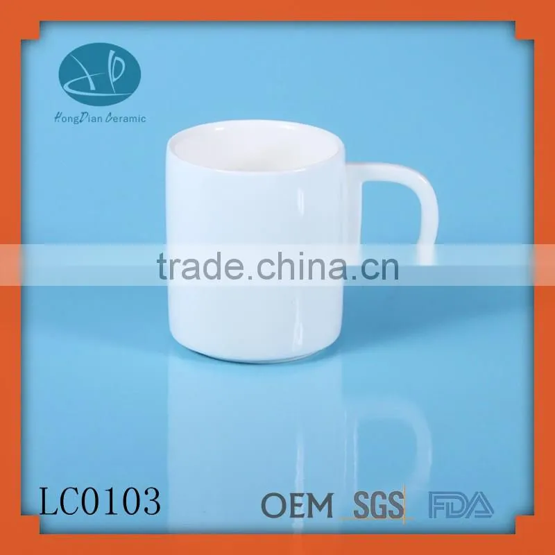 wholesale porcelain custom mug printing,promotion espresso mug with letter handle