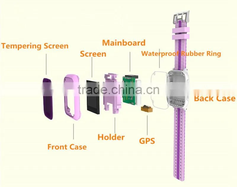 Waterproof Smart GPS Watch For Kids with Russian and English Language