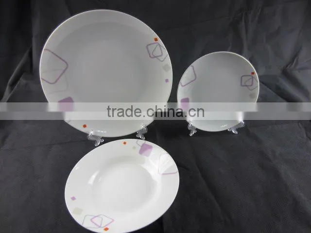 12 pcs dinnerware set with pig pattern decal