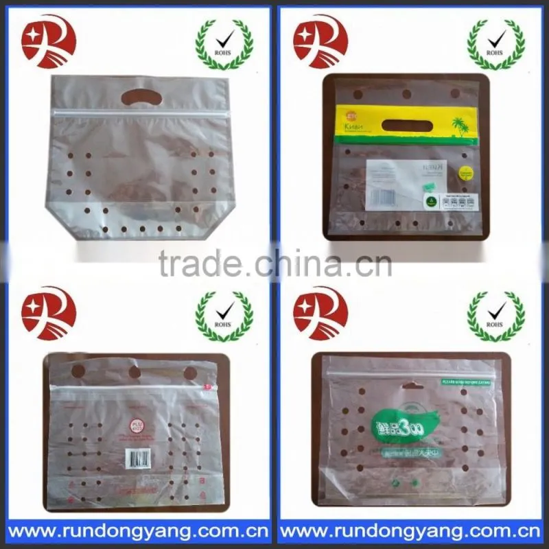 clear transparent plastic fruit packaging bag for grape