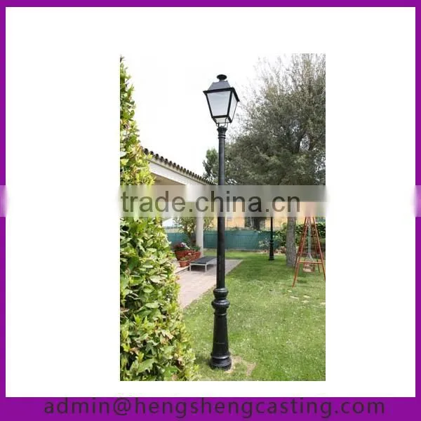 2014 popular antique cast iron outdoor lighting pole