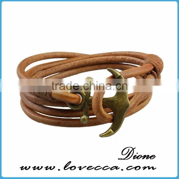 Cheapest Hot Sale 2017 Jewelry Mens Bracelet Anchor Hook Bracelet