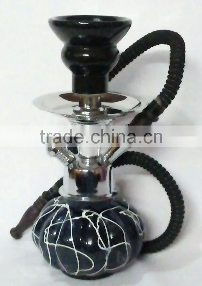 glass metal coloured antique hookah for sale