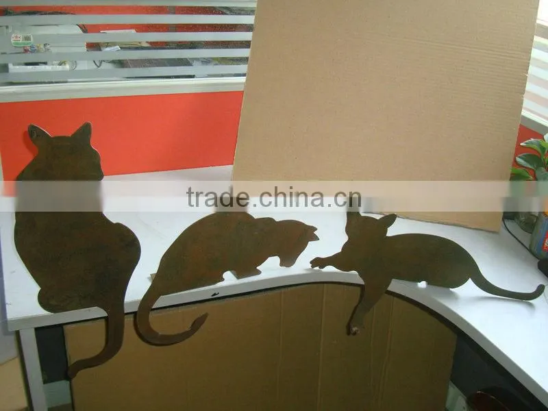 Metal Cat Decoration