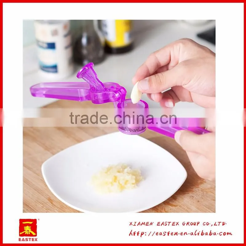 Manual convenient use plastic PC garlic presser and crusher