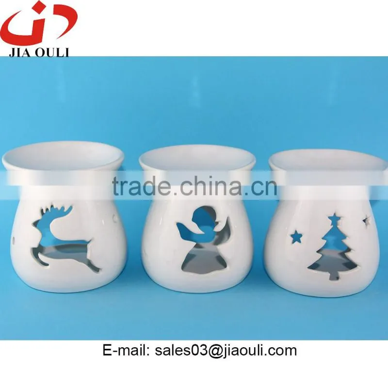 Popular sales white Essential Oil Ceramic Burner Aroma Diffuser