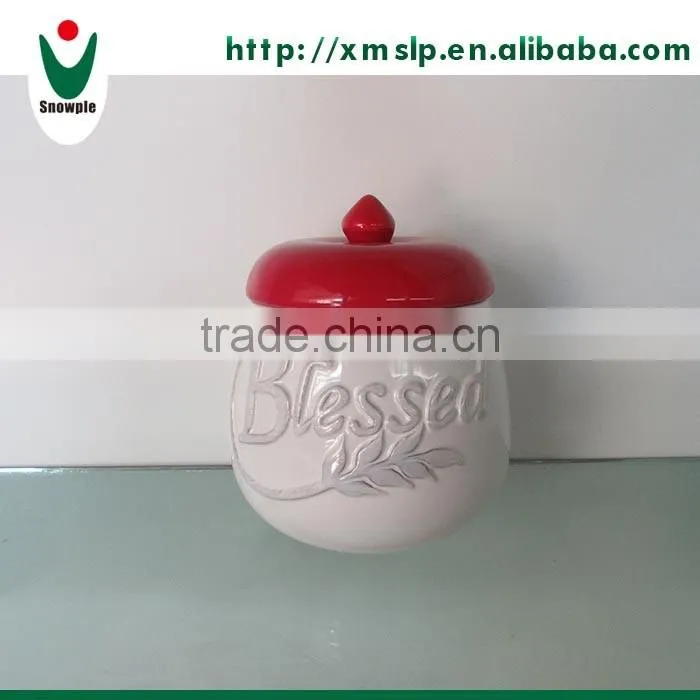 Ceramic coffee canister
